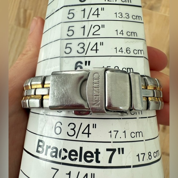 Citizen eco-drive ladies round two tone dress watch main image 8